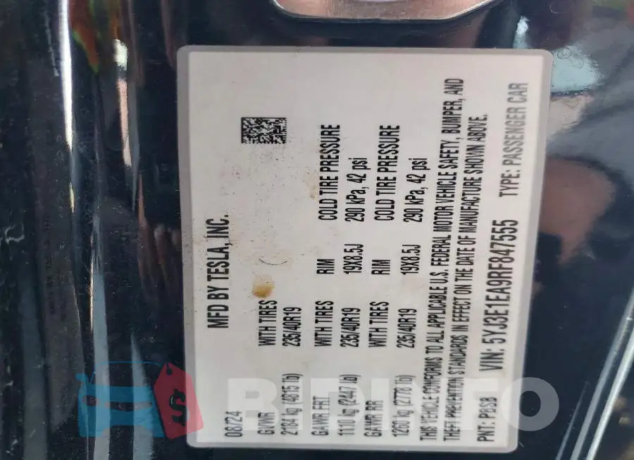 5YJ3E1EA9RF847555 Photo# 12