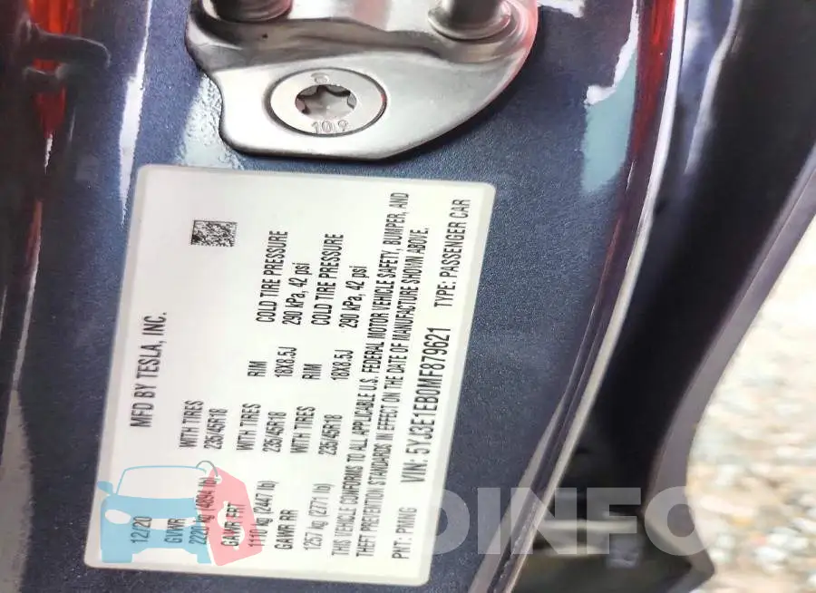 5YJ3E1EB0MF879621 Photo# 12