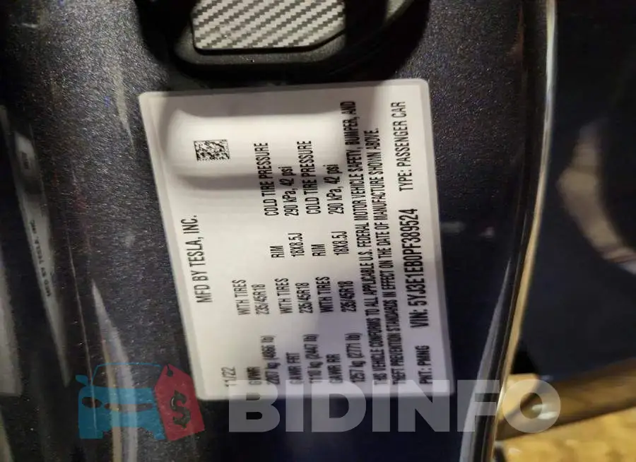 5YJ3E1EB0PF389524 Photo# 13