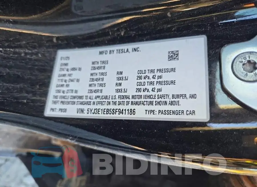 5YJ3E1EB5SF941186 Photo# 12