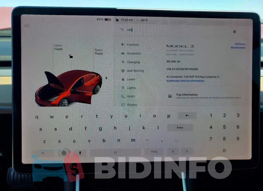 5YJ3E1EB7KF192083 Photo# 9