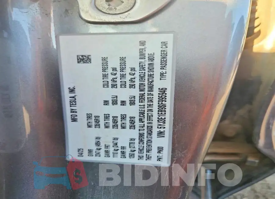 5YJ3E1EB9SF995946 Photo# 12