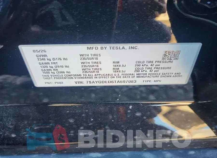 7SAYGDED6TA697083 Photo# 13