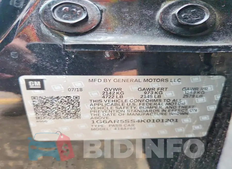 1G6AR5SS4K0101201 Photo# 12
