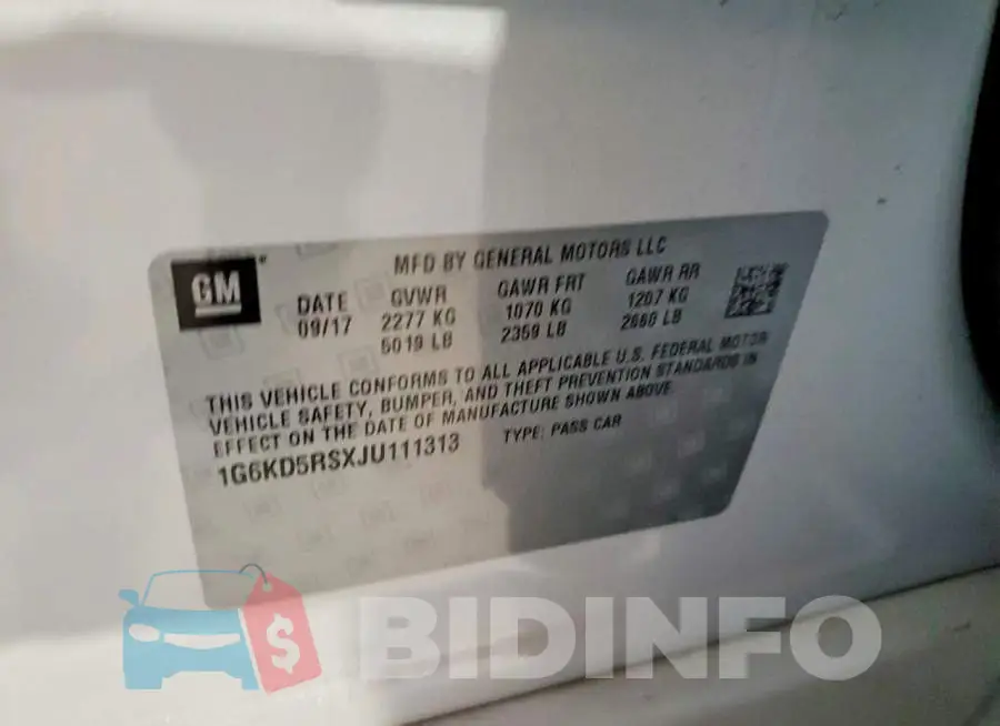 1G6KD5RSXJU111313 Photo# 12