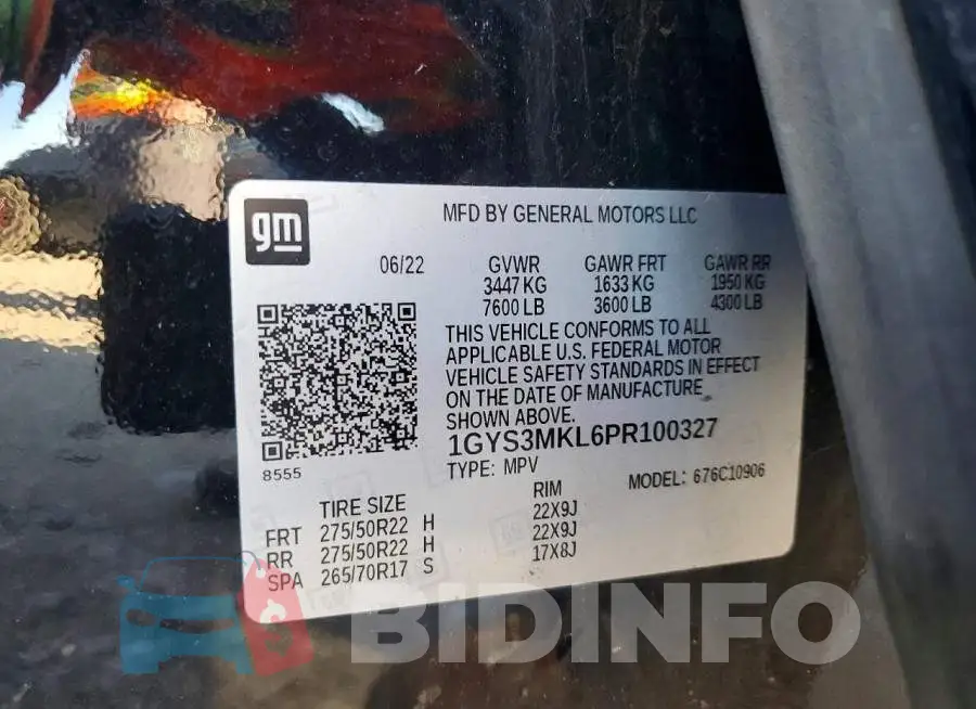 1GYS3MKL6PR100327 Photo# 12