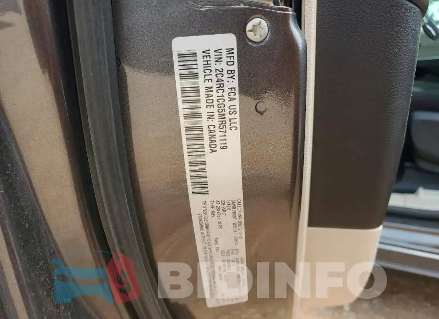 2C4RC1CG5MR571119 Photo# 13