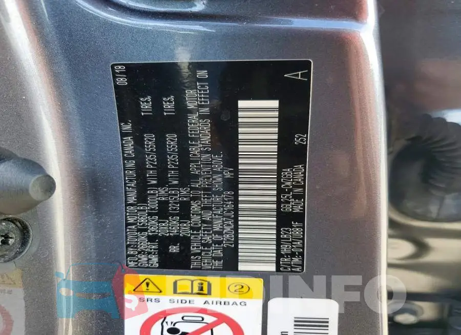 2T2BZMCA7JC164178 Photo# 14