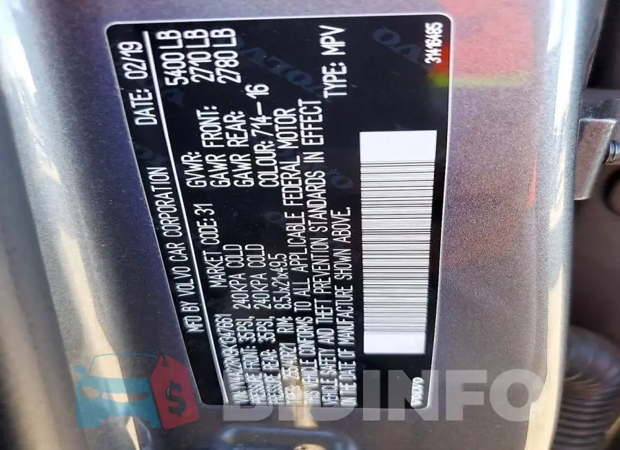 YV4A22RM9K1347661 Photo# 14