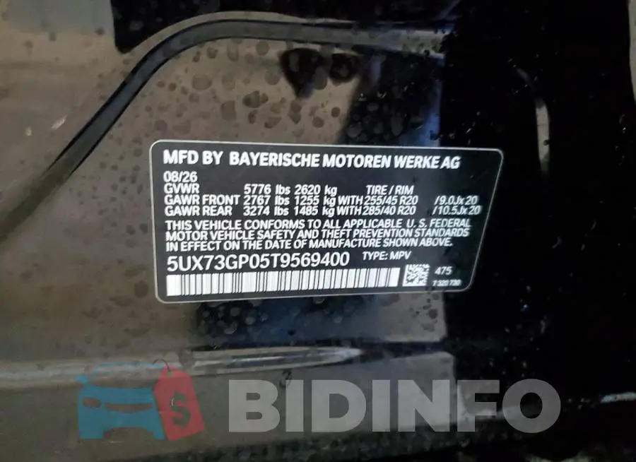 5UX73GP05T9569400 Photo# 13
