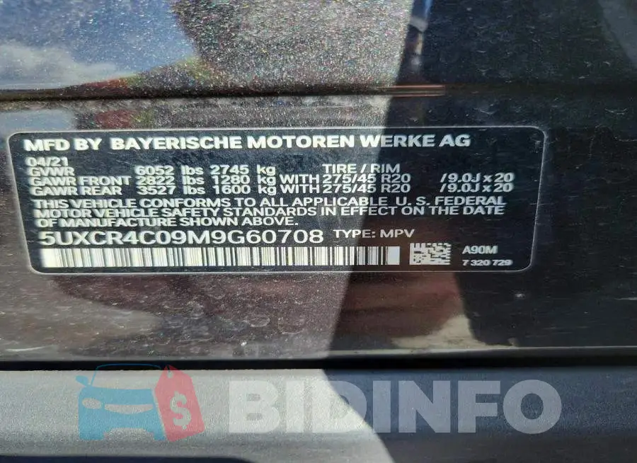 5UXCR4C09M9G60708 Photo# 13
