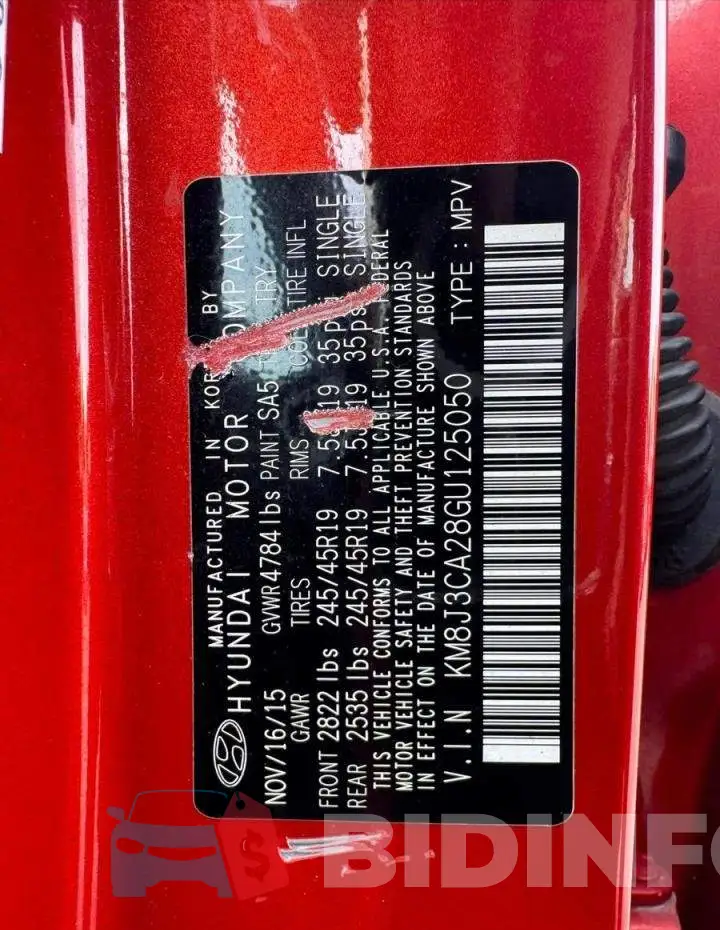 5UXJU2C52KLB15262 Photo# 10