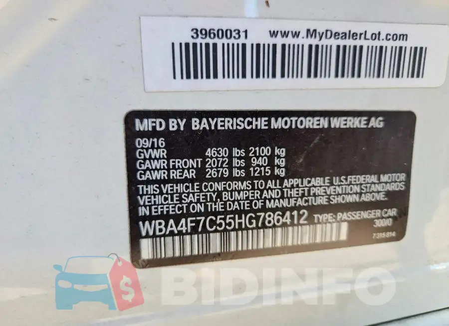 WBA4F7C55HG786412 Photo# 12