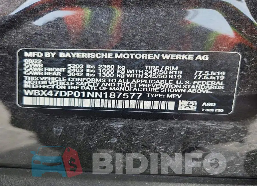 WBX47DP01NN187577 Photo# 13