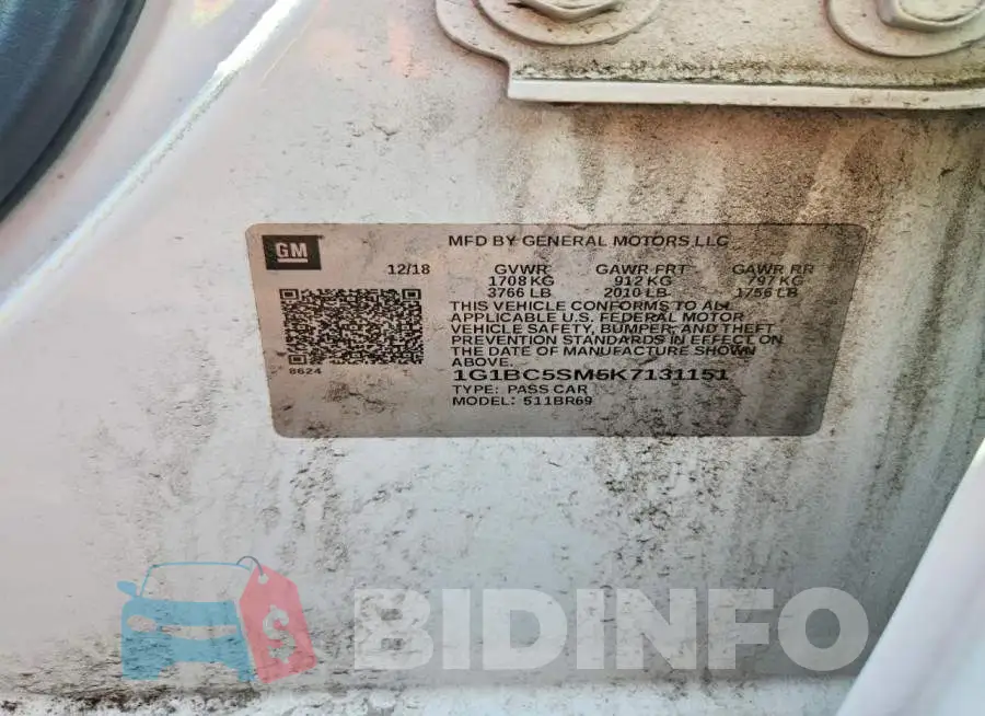 1G1BC5SM5K7131151 Photo# 12