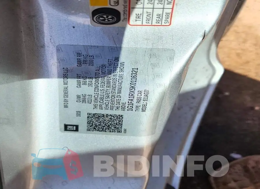 1G1FA1RX5K0116321 Photo# 12