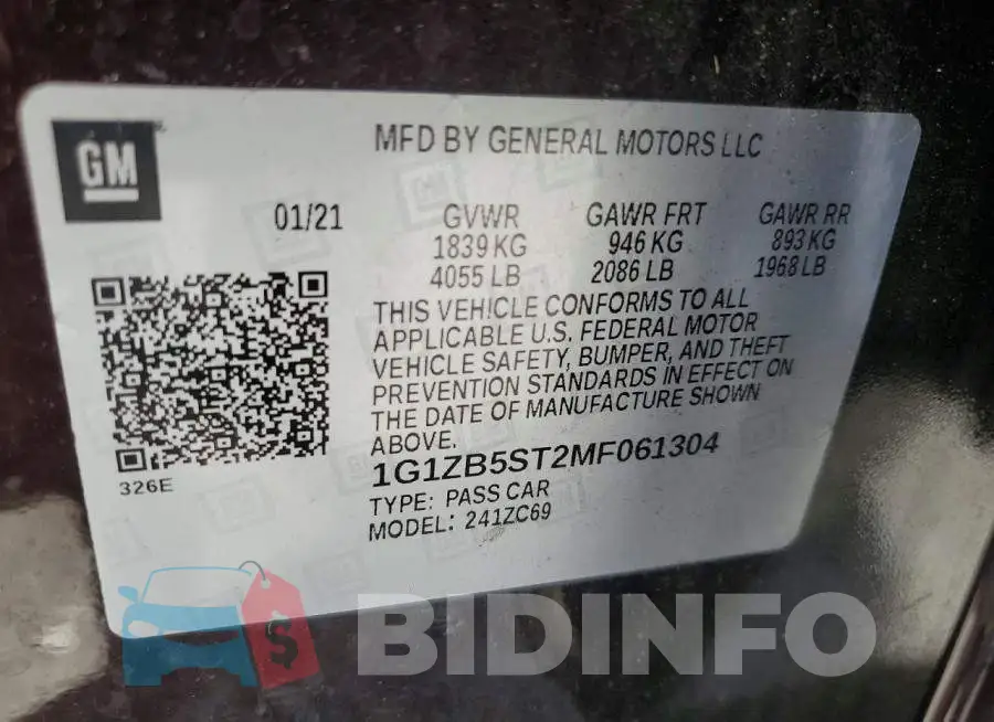 1G1ZB5ST2MF061304 Photo# 12