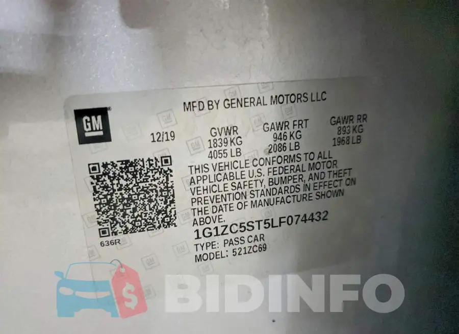 1G1ZC5ST5LF074432 Photo# 12