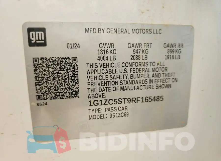 1G1ZC5ST9RF165485 Photo# 12
