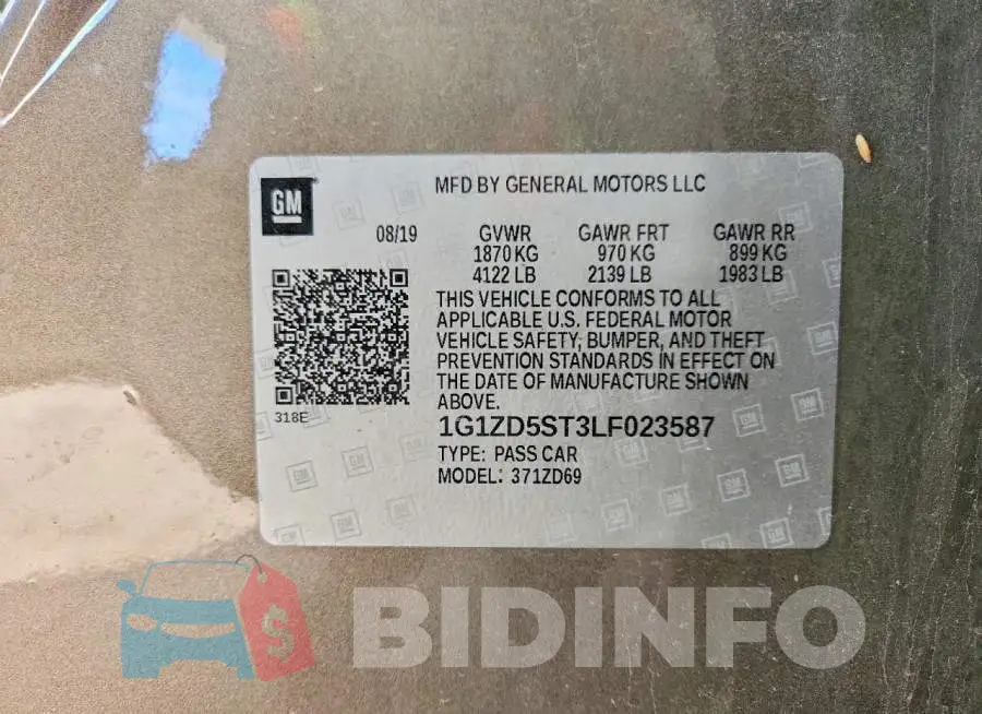 1G1ZD5ST3LF023587 Photo# 12