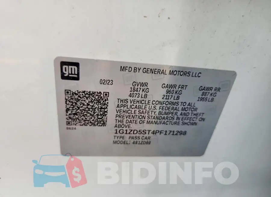 1G1ZD5ST4PF171298 Photo# 12