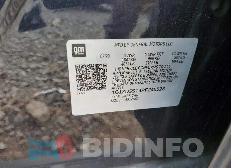 1G1ZD5ST4PF245528 Photo# 12