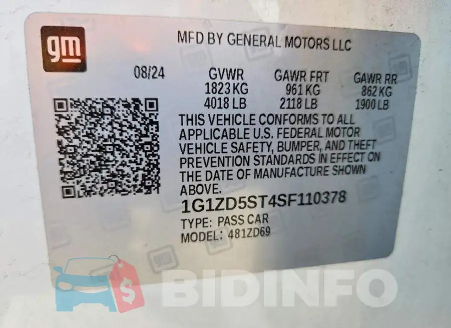 1G1ZD5ST4SF110378 Photo# 12