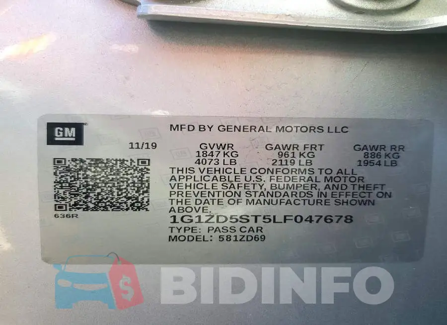 1G1ZD5ST5LF047678 Photo# 12