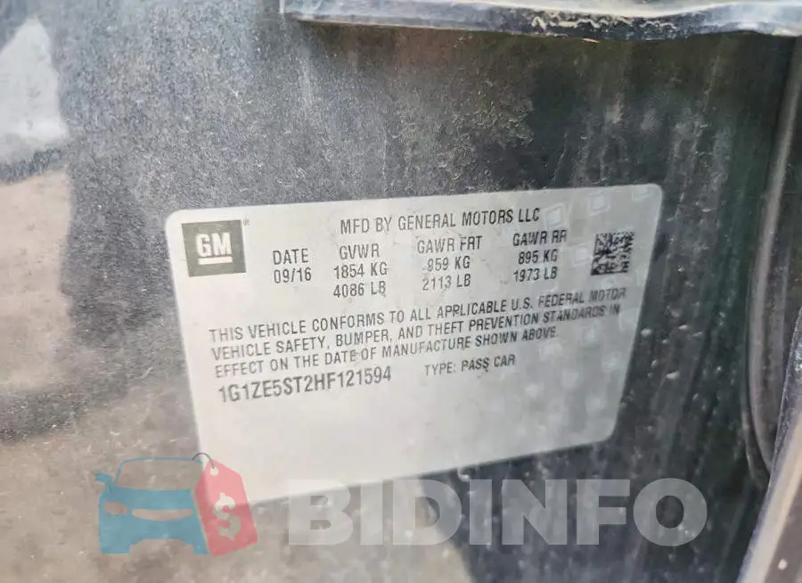 1G1ZE5ST2HF121594 Photo# 12