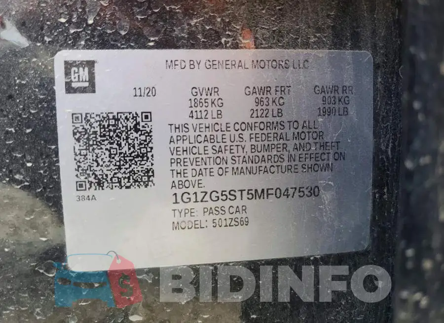 1G1ZG5ST5MF047530 Photo# 14