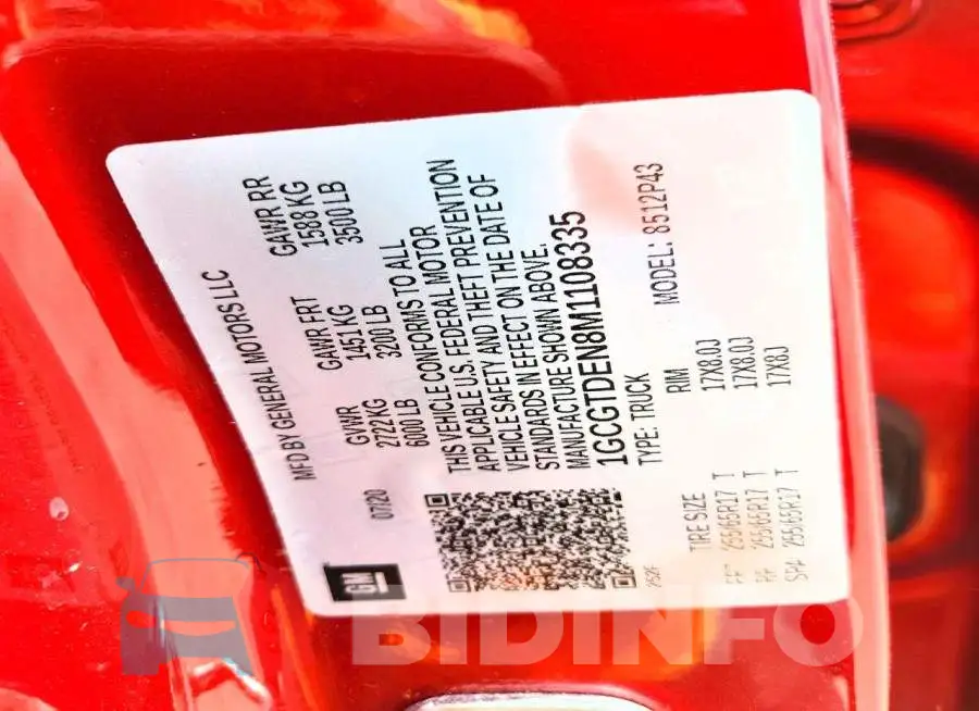 1GCGTDEN8M1108335 Photo# 12