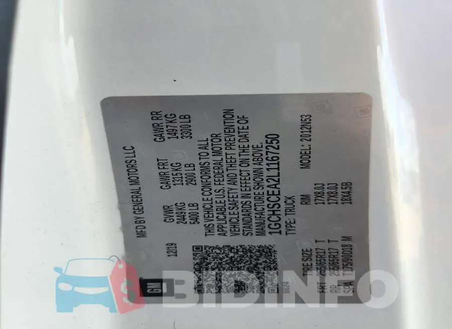 1GCHSCEA2L1167250 Photo# 13