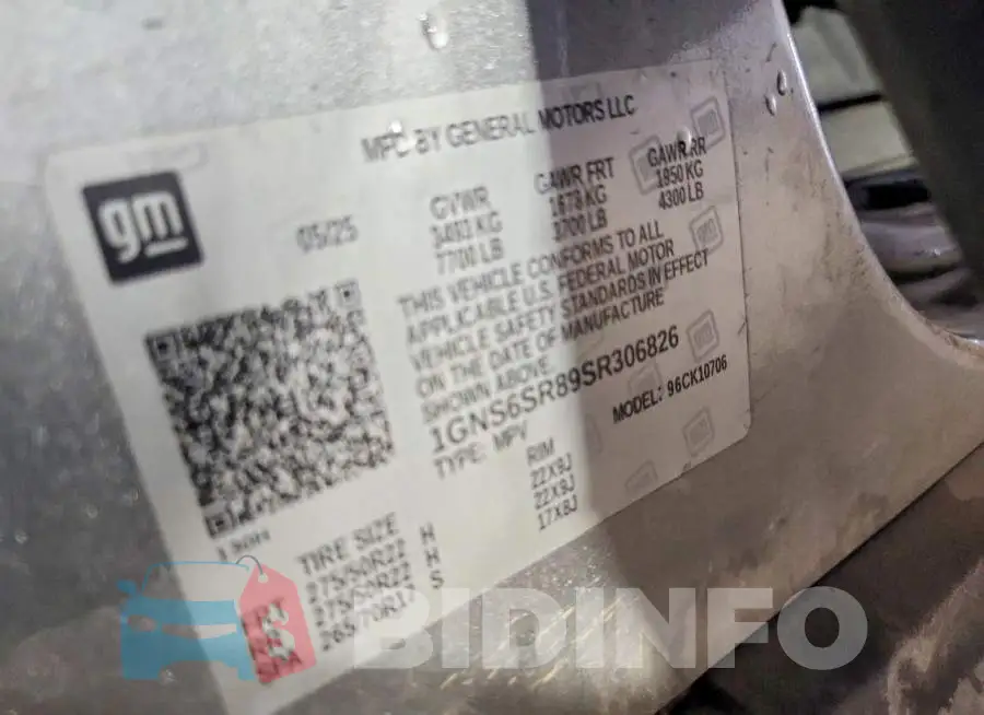 1GNS6SR89SR306826 Photo# 13