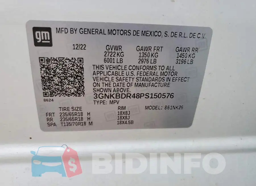 3GNKBDR48PS150576 Photo# 14