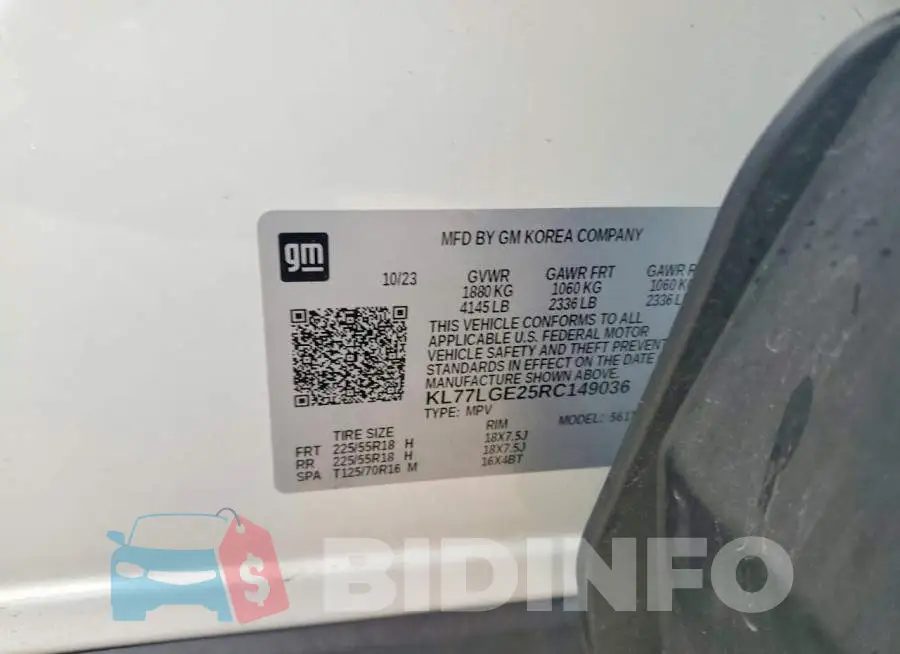 KL77LGE25RC149036 Photo# 12