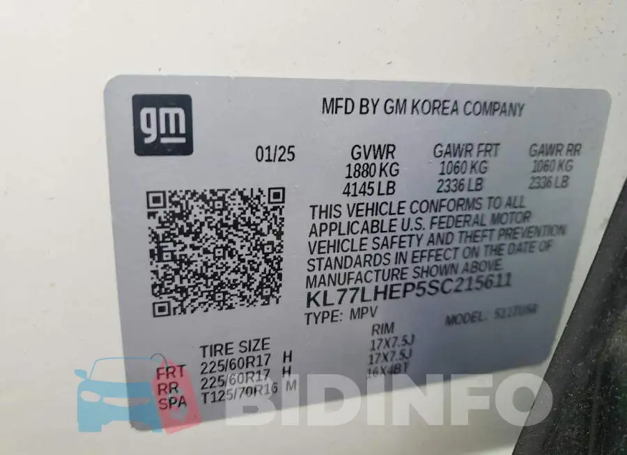 KL77LHEP5SC215611 Photo# 13