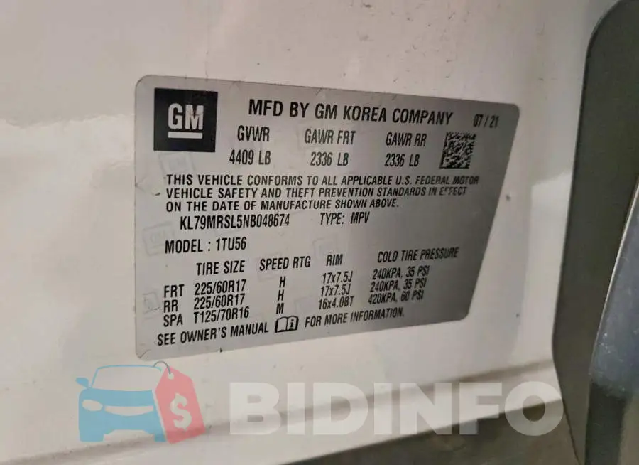 KL79MRSL5NB048674 Photo# 13