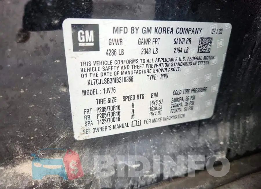 KL7CJLSB3MB310368 Photo# 13