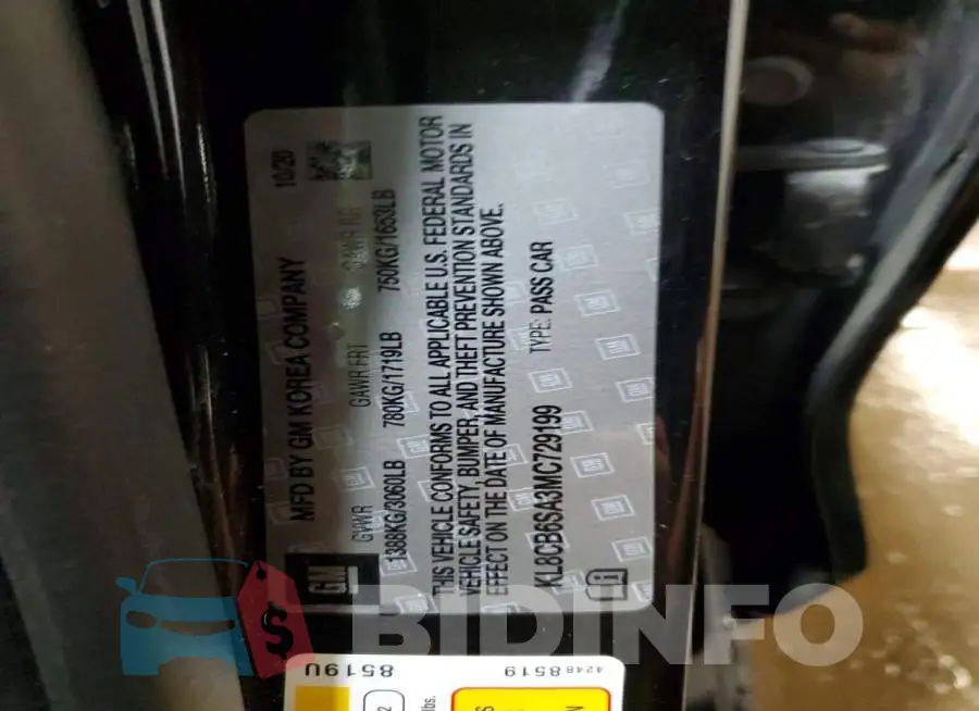 KL8CB6SA3MC729199 Photo# 12
