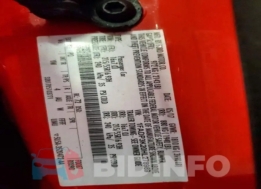 1FADP3K20HL278989 Photo# 12