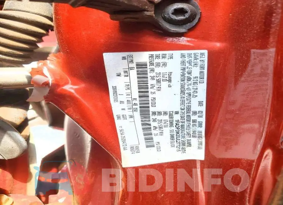 1FADP3M20JL277215 Photo# 12