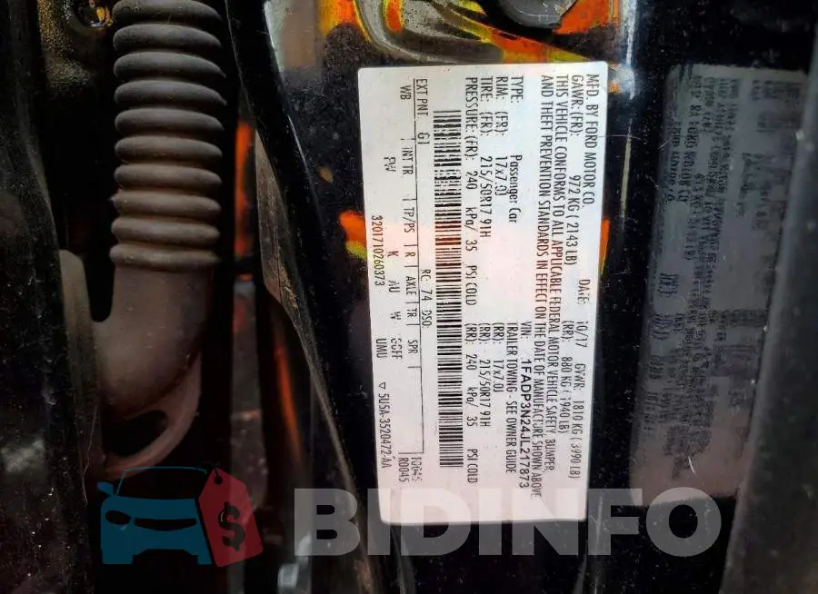 1FADP3N24JL217873 Photo# 13
