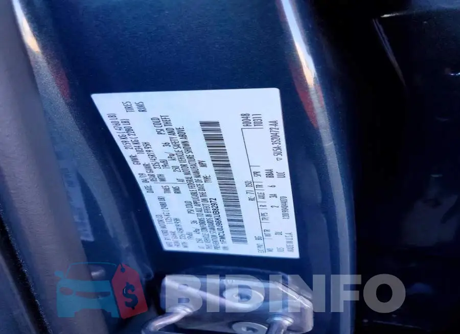 1FMCU0J96KUB82972 Photo# 12
