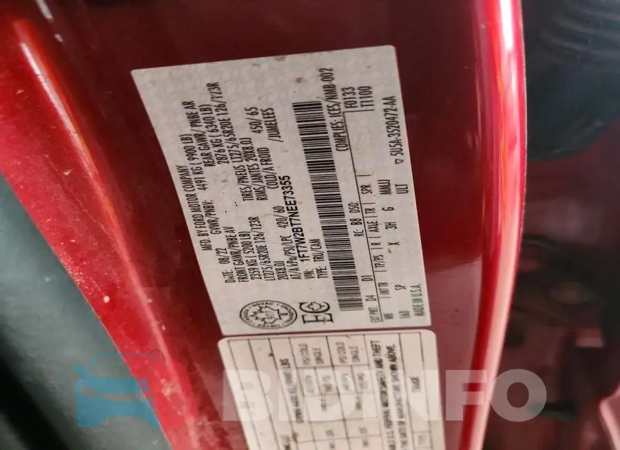 1FT7W2BT7NEE73355 Photo# 12