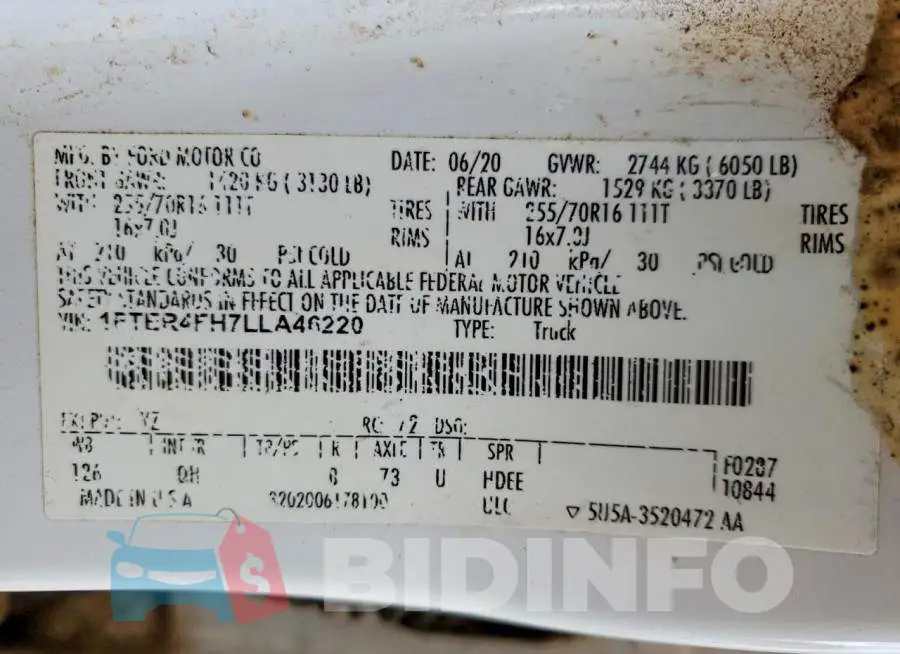 1FTER4FH7LLA46220 Photo# 12