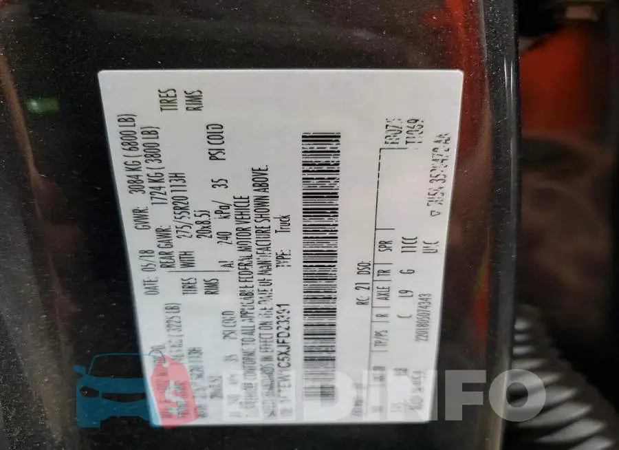 1FTEW1C5XJFD23391 Photo# 13