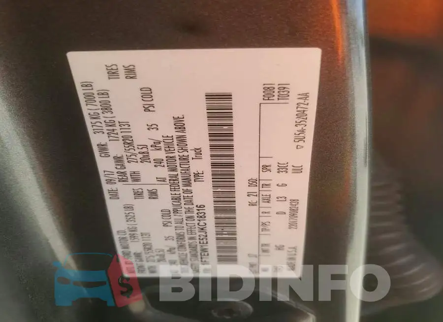 1FTEW1E52JKC18316 Photo# 12