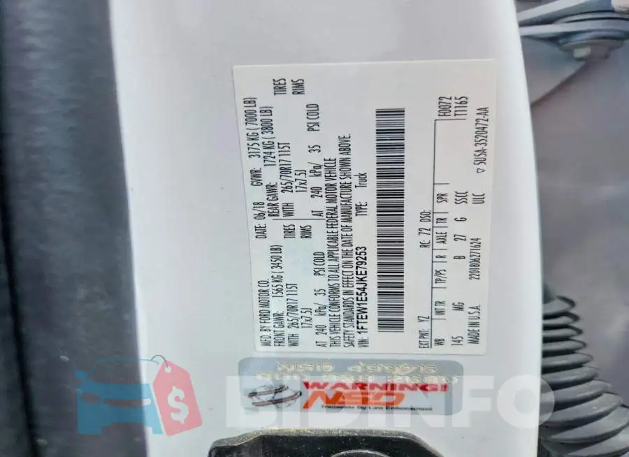 1FTEW1E54JKE79253 Photo# 12