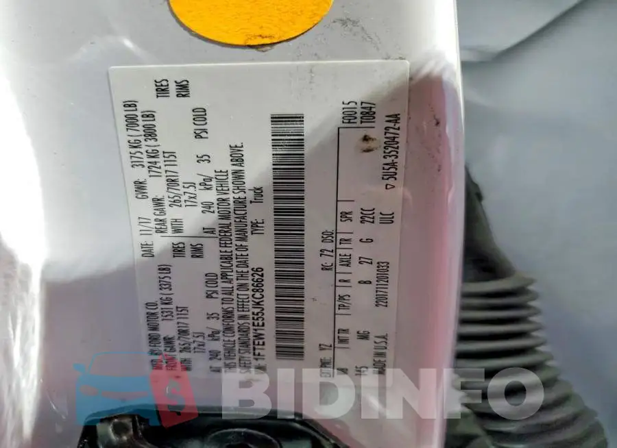 1FTEW1E55JKC86626 Photo# 12