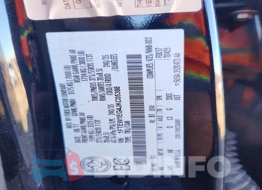 1FTEW1EG4JKC05388 Photo# 12